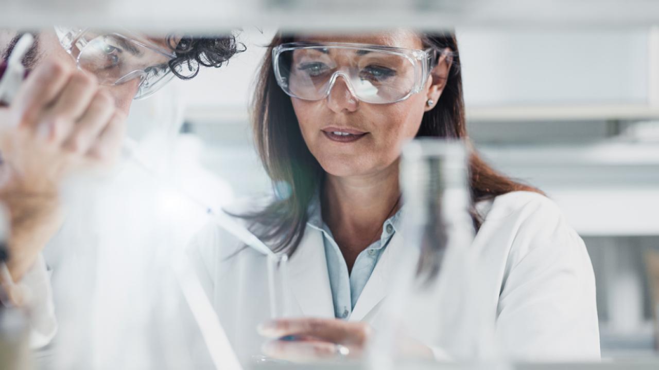 scientists doing research in lab