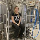 brewer Mariana Schneider in brewery
