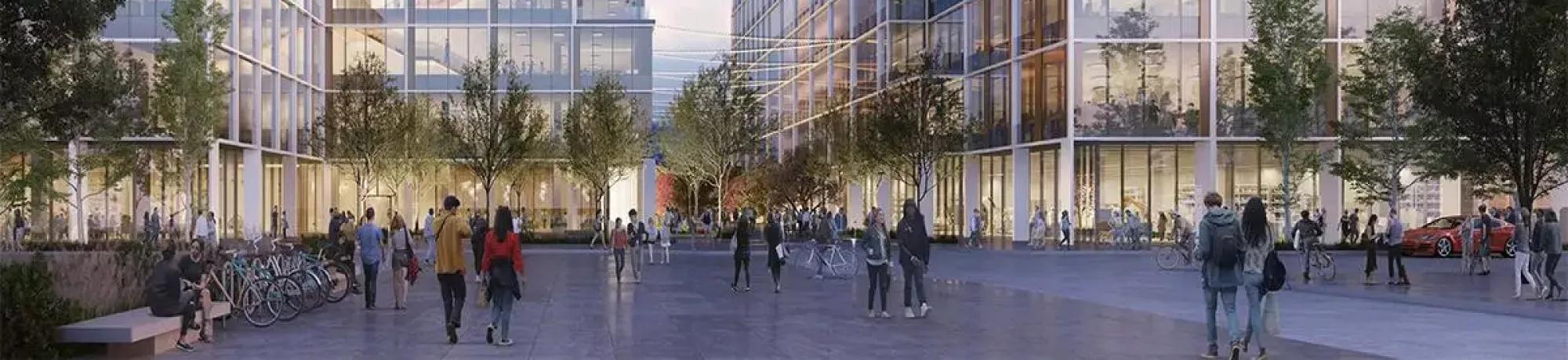 rendering of Aggie Square campus