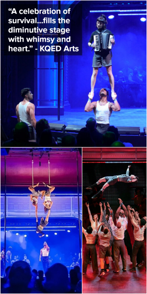 Collage of performers in 'Dear San Francisco'