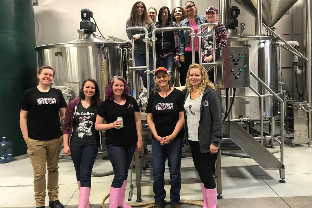 Master brewer grad Amanda Koeller and Pink Boots Society