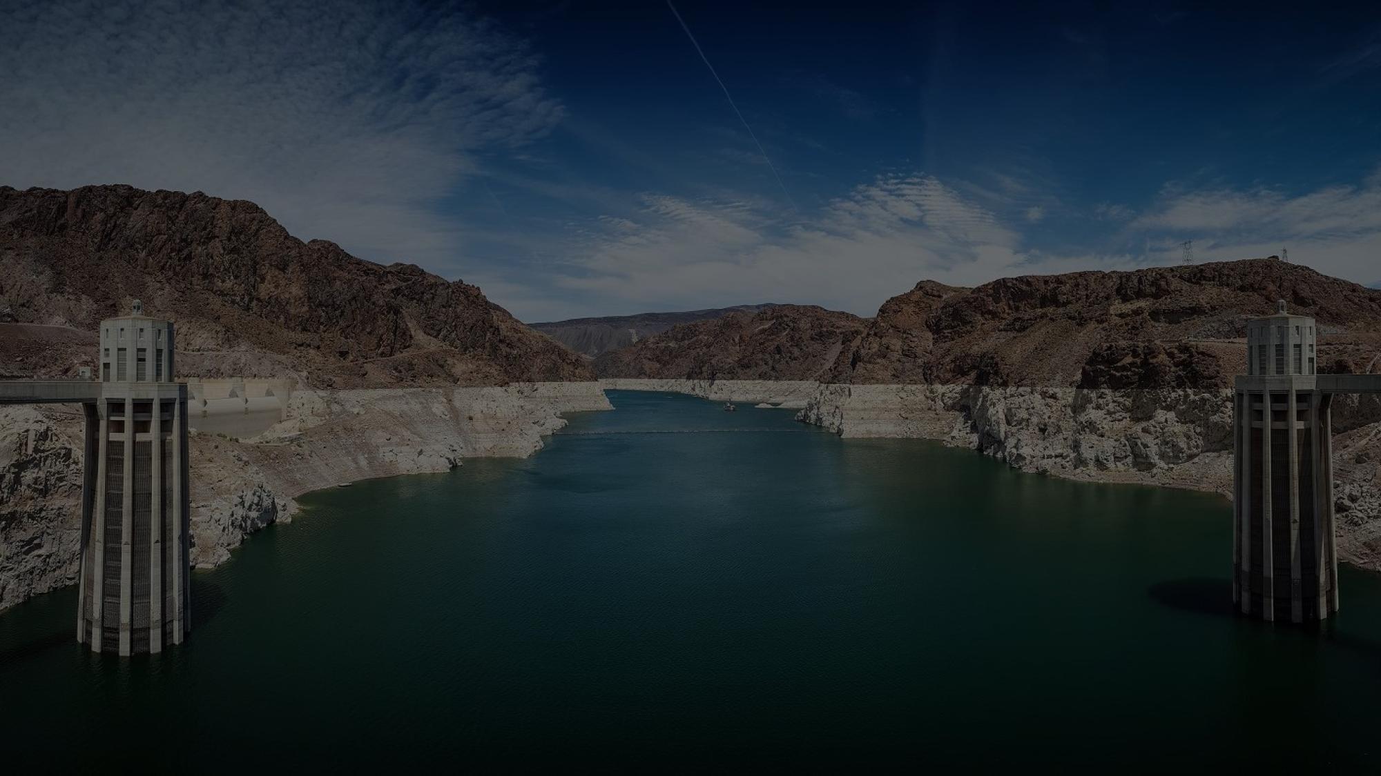 Darkened Photo of a Dam - on location