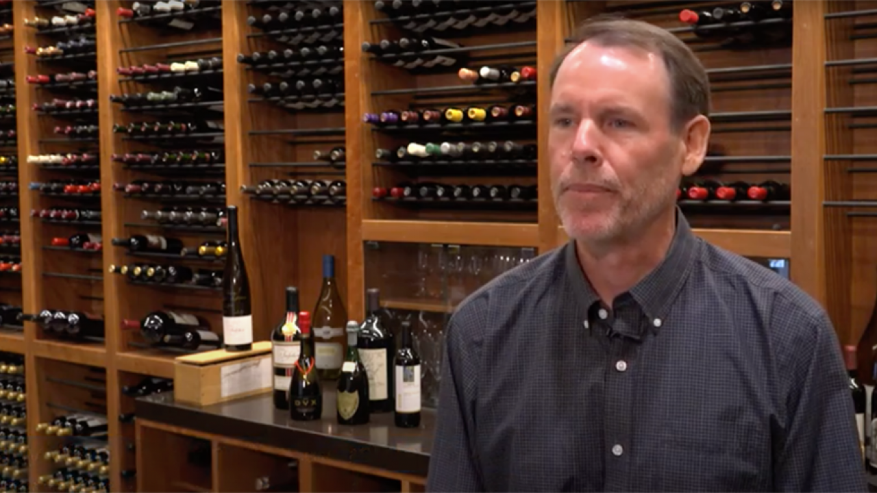 Winemaking Certificate Program director Grady Wann in winery