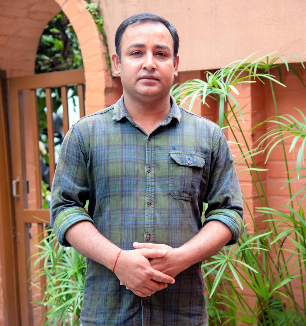 UC Davis CPE scholarship winner Rajesh Kumar Yadav poses for a photo