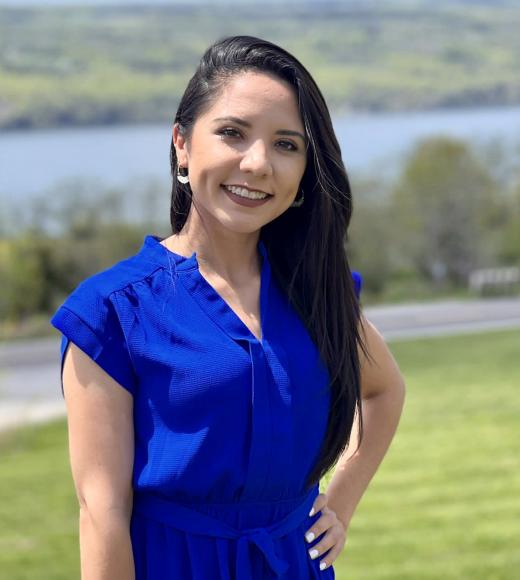 maternal and child nutrition master's student, Stefany Cinco, poses