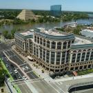 aerial view of One Capitol Mall in Sacramento, CA
