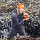 Dr. Ellie Fairbairn with sea star